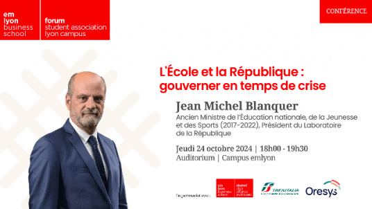 Forum et Club Affaires Publiques | Conférence Jean-Michel Blanquer